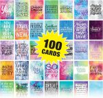 Motivational Cards: 100 Inspirational, Kindness, Motivational and Quote Cards. Business Card Size - 2.5x3.5 inches (Pack of 100) - Image 2